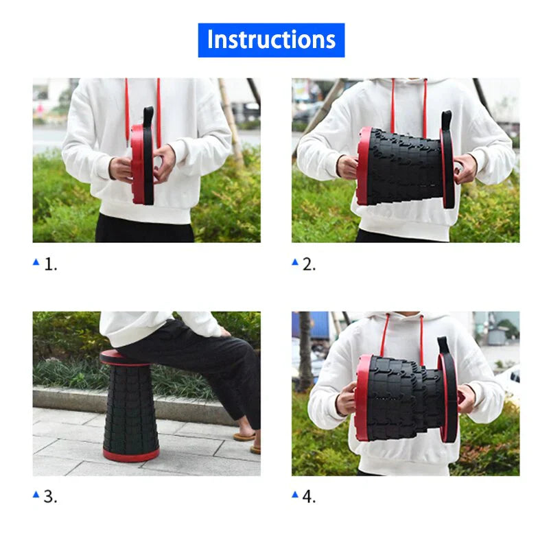 Tabouret télescopique - facile à transporter