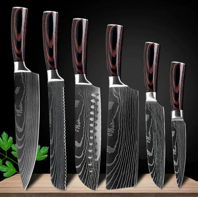 Lot de Couteaux Japonais Ultra Tranchants