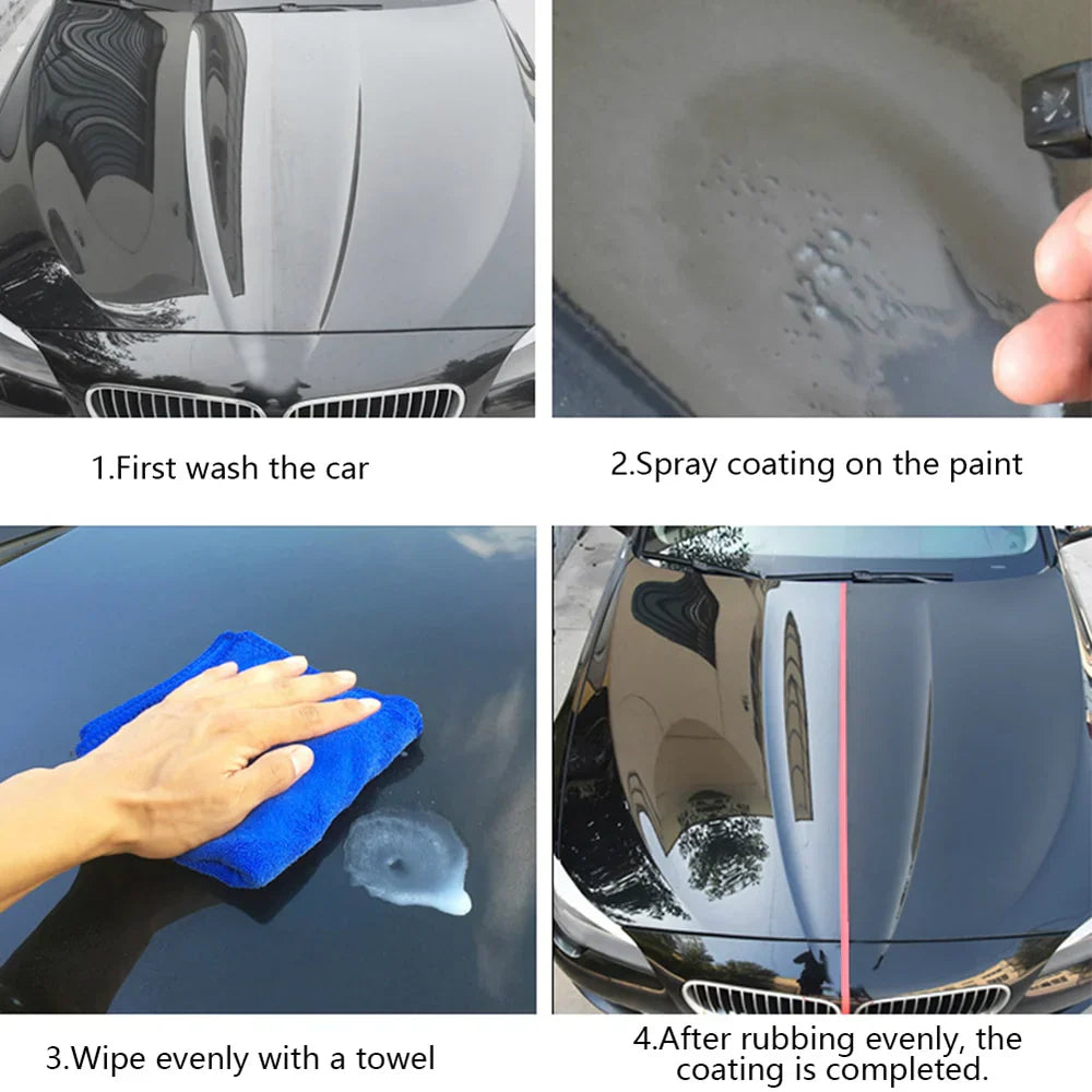 Revêtement céramique hydrophobe pour voiture - Brillance extrême