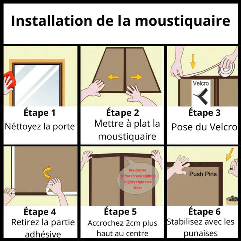 Moustiquaire et Rideau Magnétique Aimanté